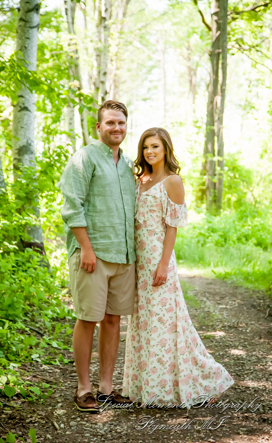 Christie & Tyler at Pontiac Lake State Recreation Area Waterford MI engagement photography