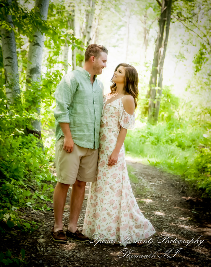 Christie & Tyler at Pontiac Lake State Recreation Area Waterford MI engagement photography