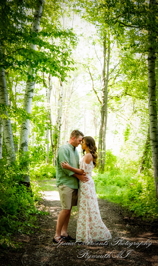 Christie & Tyler at Pontiac Lake State Recreation Area Waterford MI engagement photography