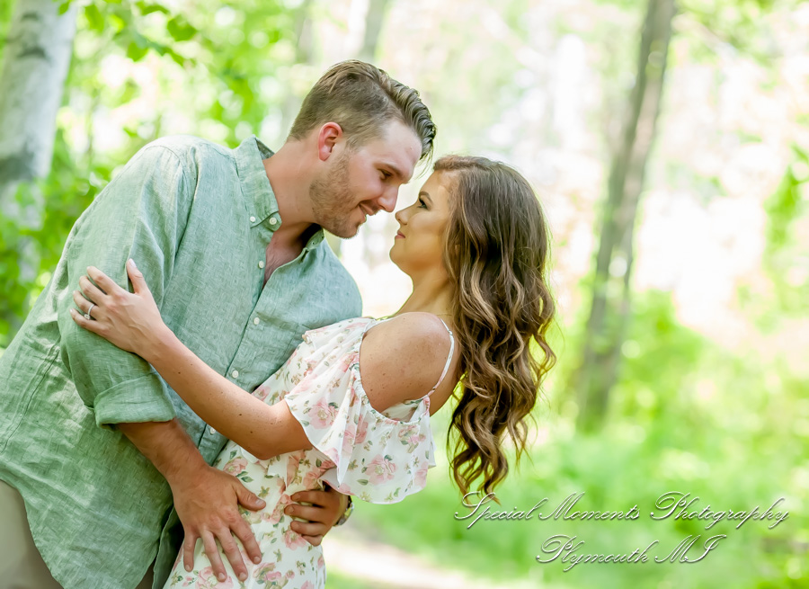 Christie & Tyler at Pontiac Lake State Recreation Area Waterford MI engagement photography