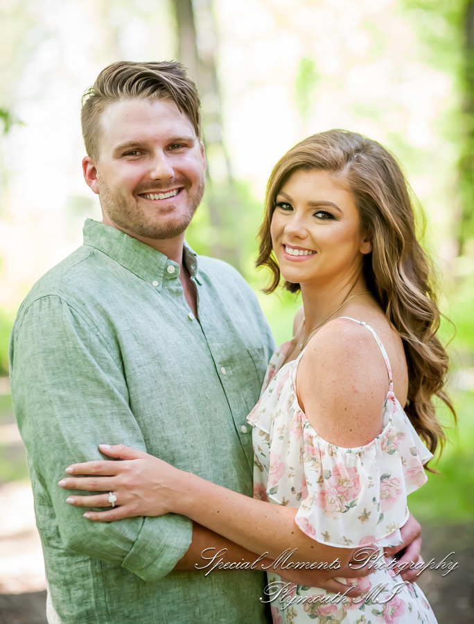 Christie & Tyler at Pontiac Lake State Recreation Area Waterford MI engagement photography