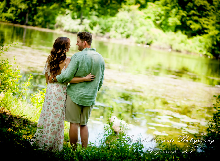 Christie & Tyler at Pontiac Lake State Recreation Area Waterford MI engagement photography