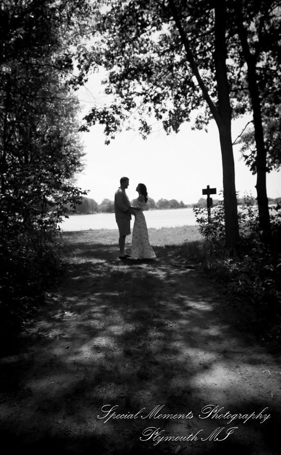 Christie & Tyler at Pontiac Lake State Recreation Area Waterford MI engagement photography