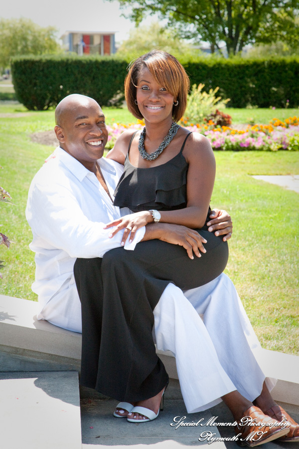 Joslyn & Marc in Downtown Detroit MI engagement photography
