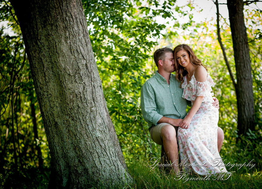 Christie & Tyler at Pontiac Lake State Recreation Area Waterford MI engagement photography