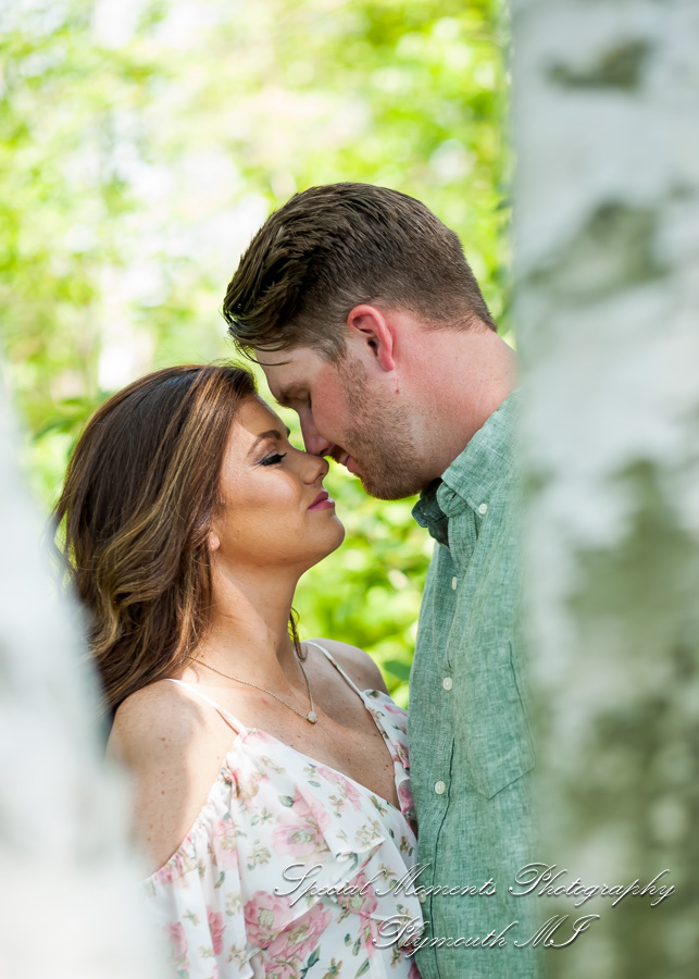 Christie & Tyler at Pontiac Lake State Recreation Area Waterford MI engagement photography