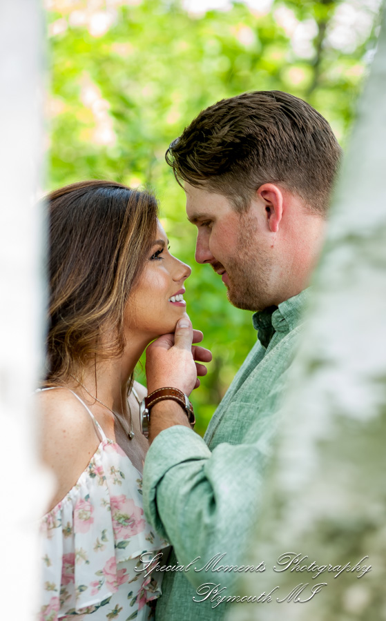 Christie & Tyler at Pontiac Lake State Recreation Area Waterford MI engagement photography