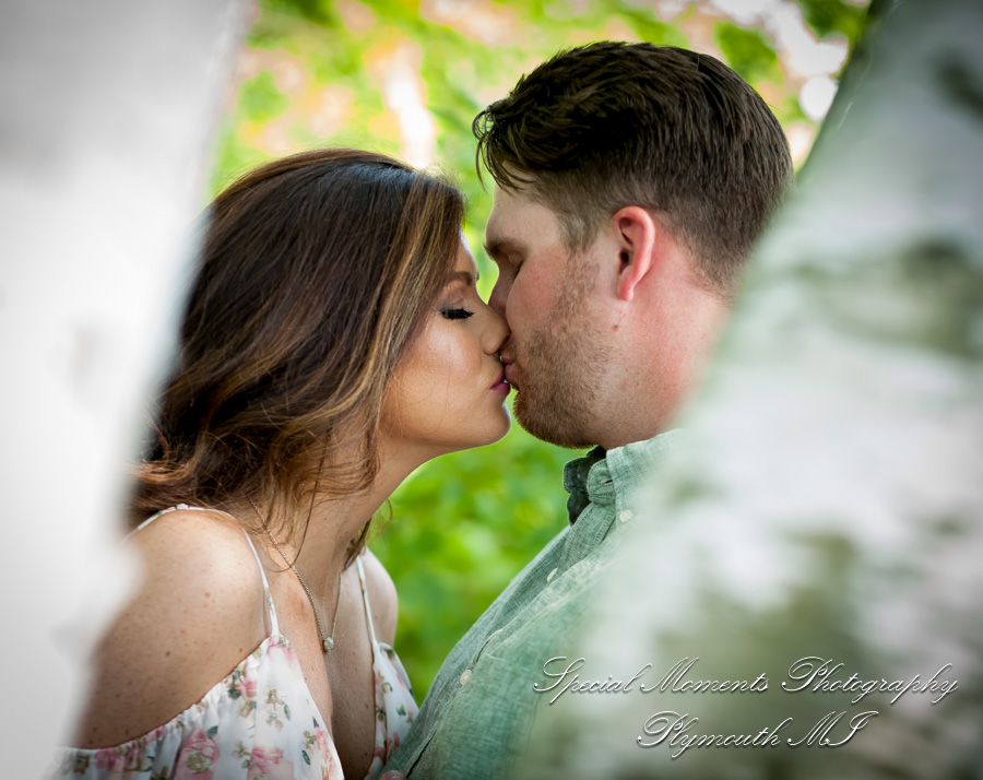 Christie & Tyler at Pontiac Lake State Recreation Area Waterford MI engagement photography