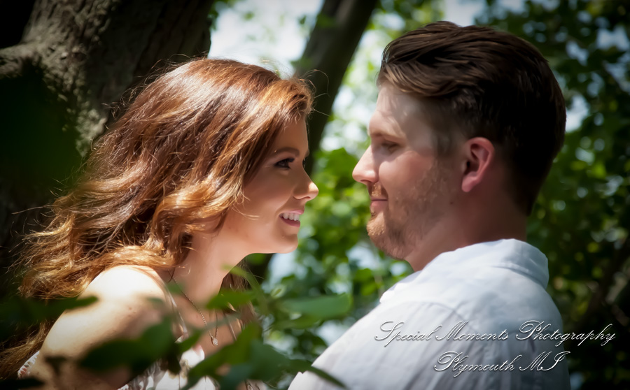 Christie & Tyler at Pontiac Lake State Recreation Area Waterford MI engagement photography