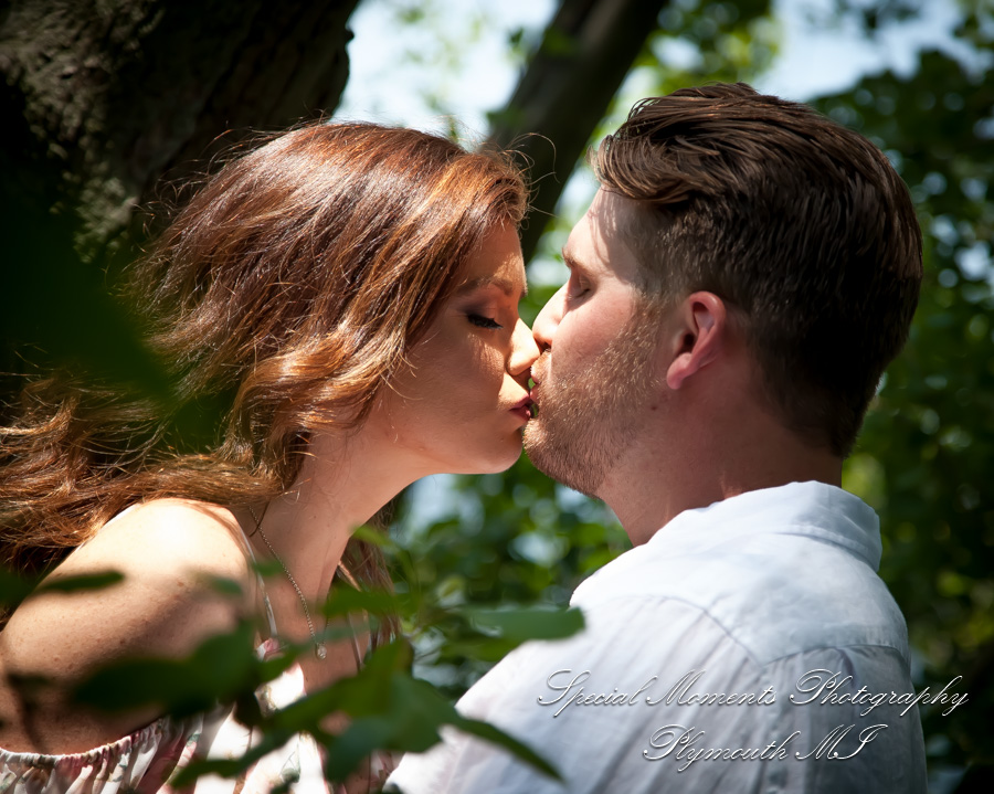 Christie & Tyler at Pontiac Lake State Recreation Area Waterford MI engagement photography