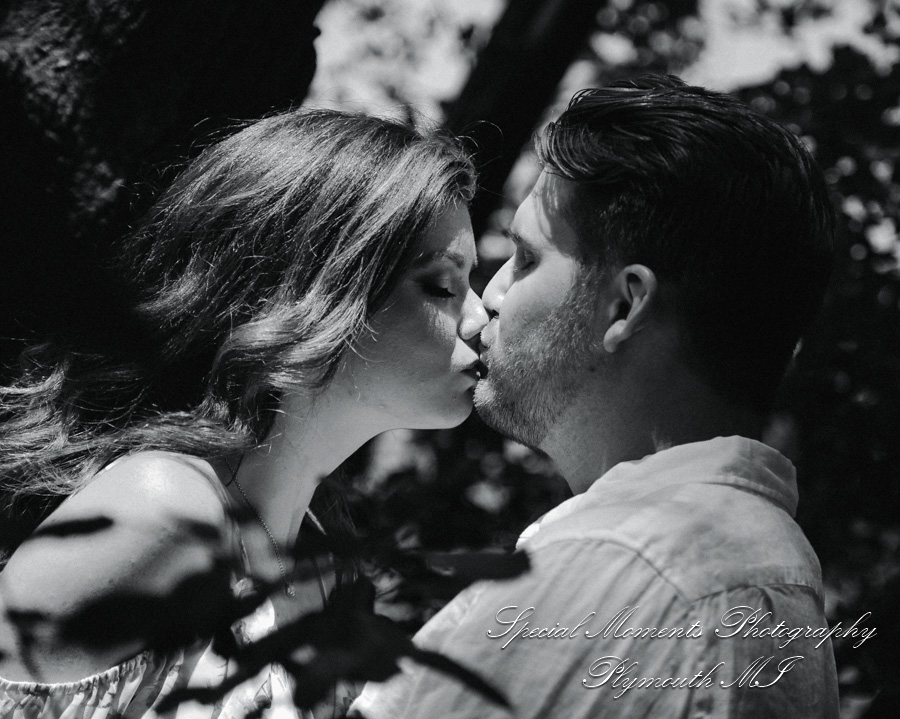 Christie & Tyler at Pontiac Lake State Recreation Area Waterford MI engagement photography