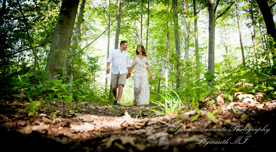 Christie & Tyler at Pontiac Lake State Recreation Area Waterford MI engagement photography
