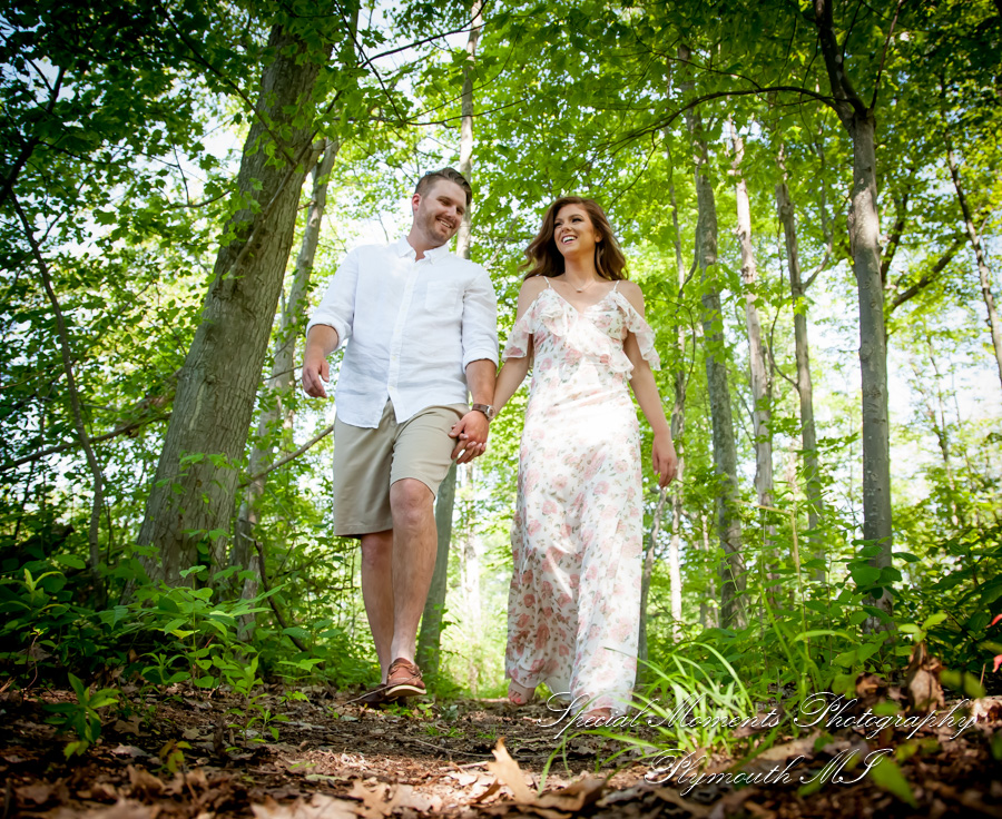 Christie & Tyler at Pontiac Lake State Recreation Area Waterford MI engagement photography