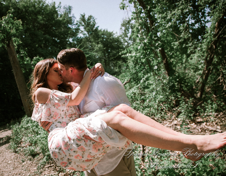 Christie & Tyler at Pontiac Lake State Recreation Area Waterford MI engagement photography