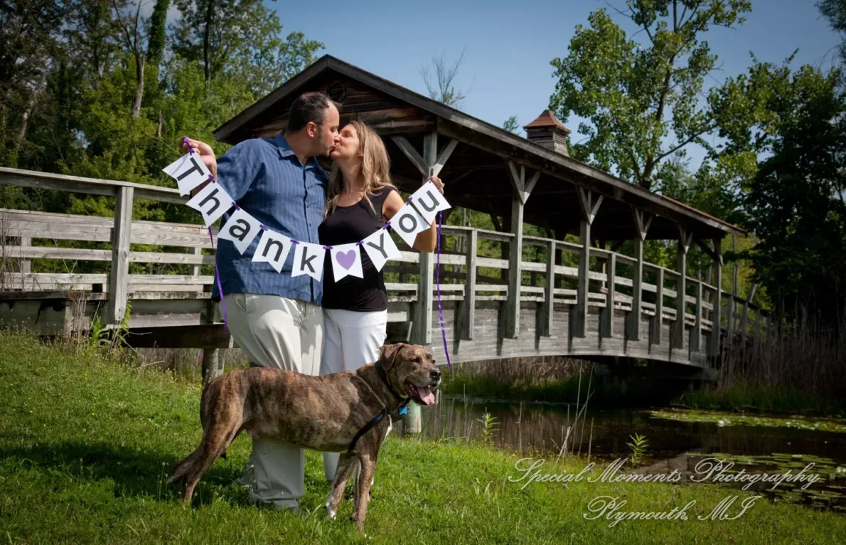 Robert Long Park Commerce MI Engagement photograph