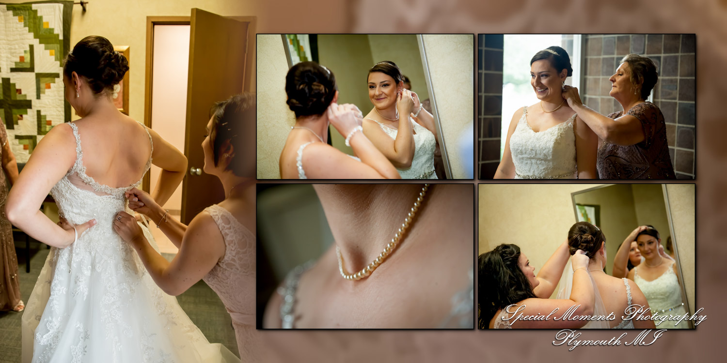 Coffee Table Design - Brian & Meg at St. Colette Catholic Church Livonia MI wedding album photography