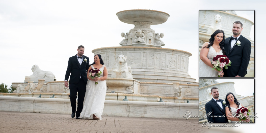 Coffee Table Design - Jessica & Chris at Belle Isle Casino Detroit MI wedding album photography
