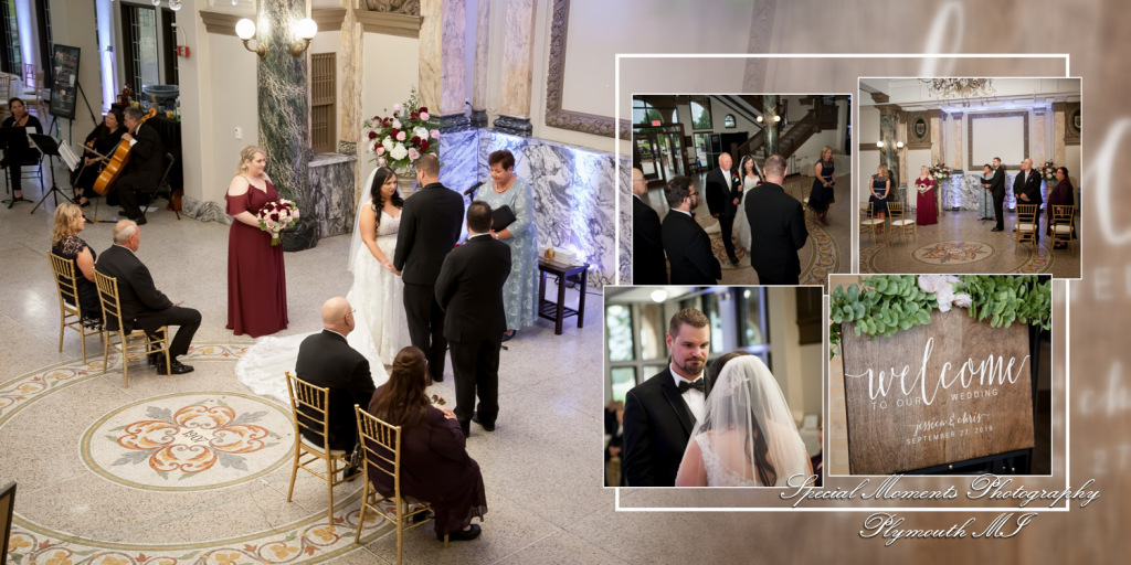 Coffee Table Design - Jessica & Chris at Belle Isle Casino Detroit MI wedding album photography