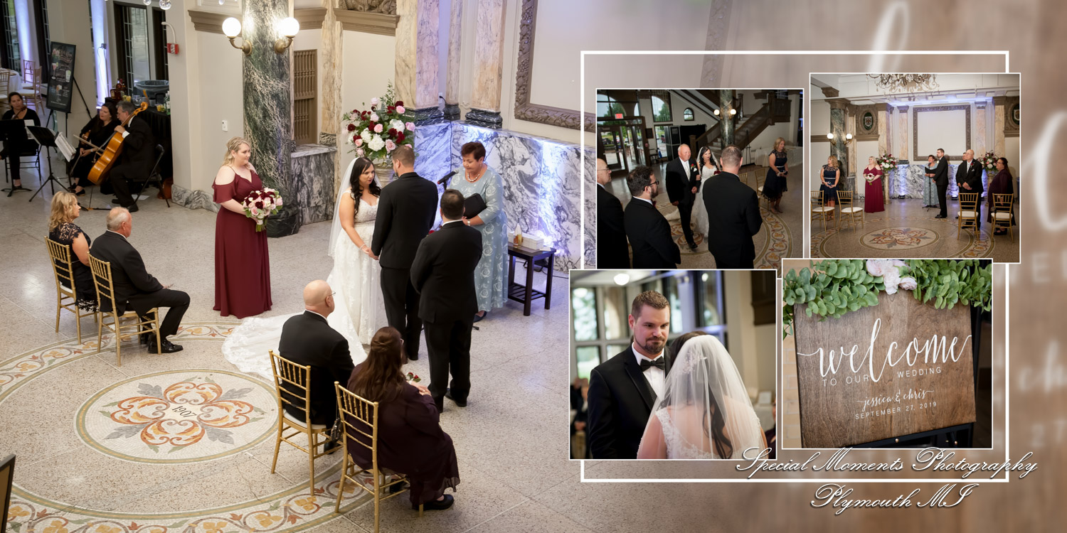 Coffee Table Design - Jessica & Chris at Belle Isle Casino Detroit MI wedding album photography