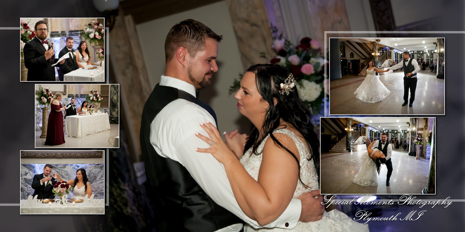 Coffee Table Design - Jessica & Chris at Belle Isle Casino Detroit MI wedding album photography