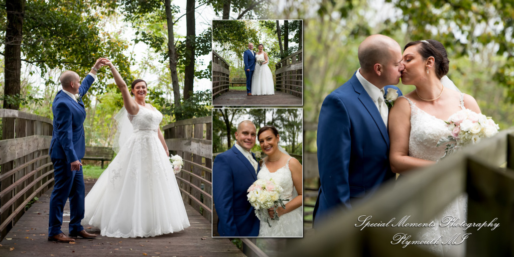 Coffee Table Design - Brian & Meg at Stonebridge Golf Club Ann Arbor MI wedding album photography