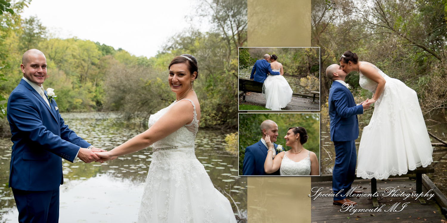 Coffee Table Design - Brian & Meg at Stonebridge Golf Club Ann Arbor MI wedding album photography