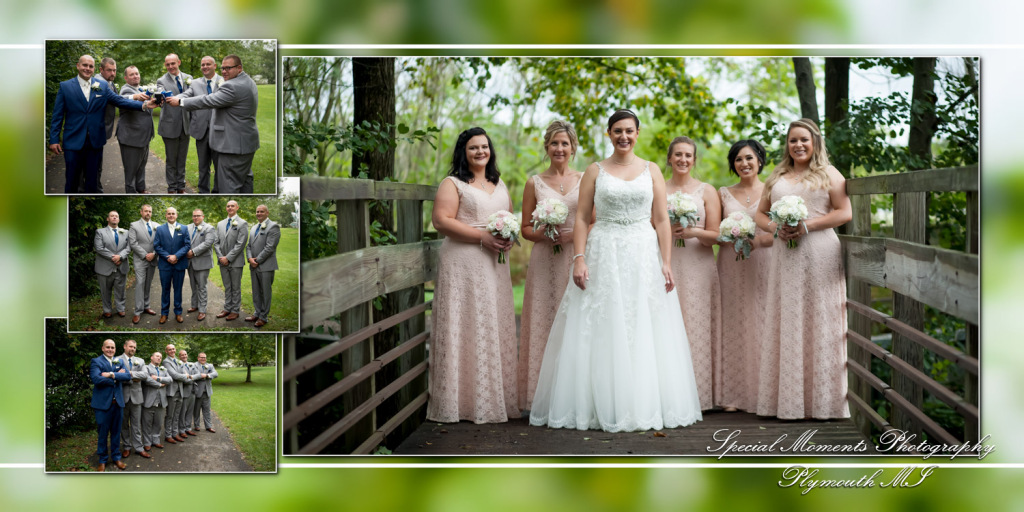 Coffee Table Design - Brian & Meg at Stonebridge Golf Club Ann Arbor MI wedding album photography