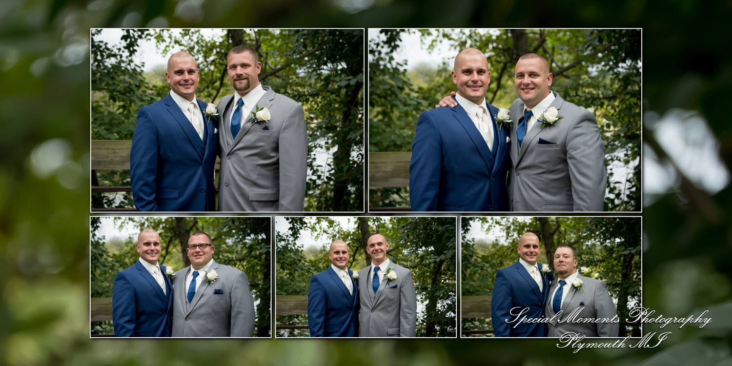 Coffee Table Design - Brian & Meg at Stonebridge Golf Club Ann Arbor MI wedding album photography
