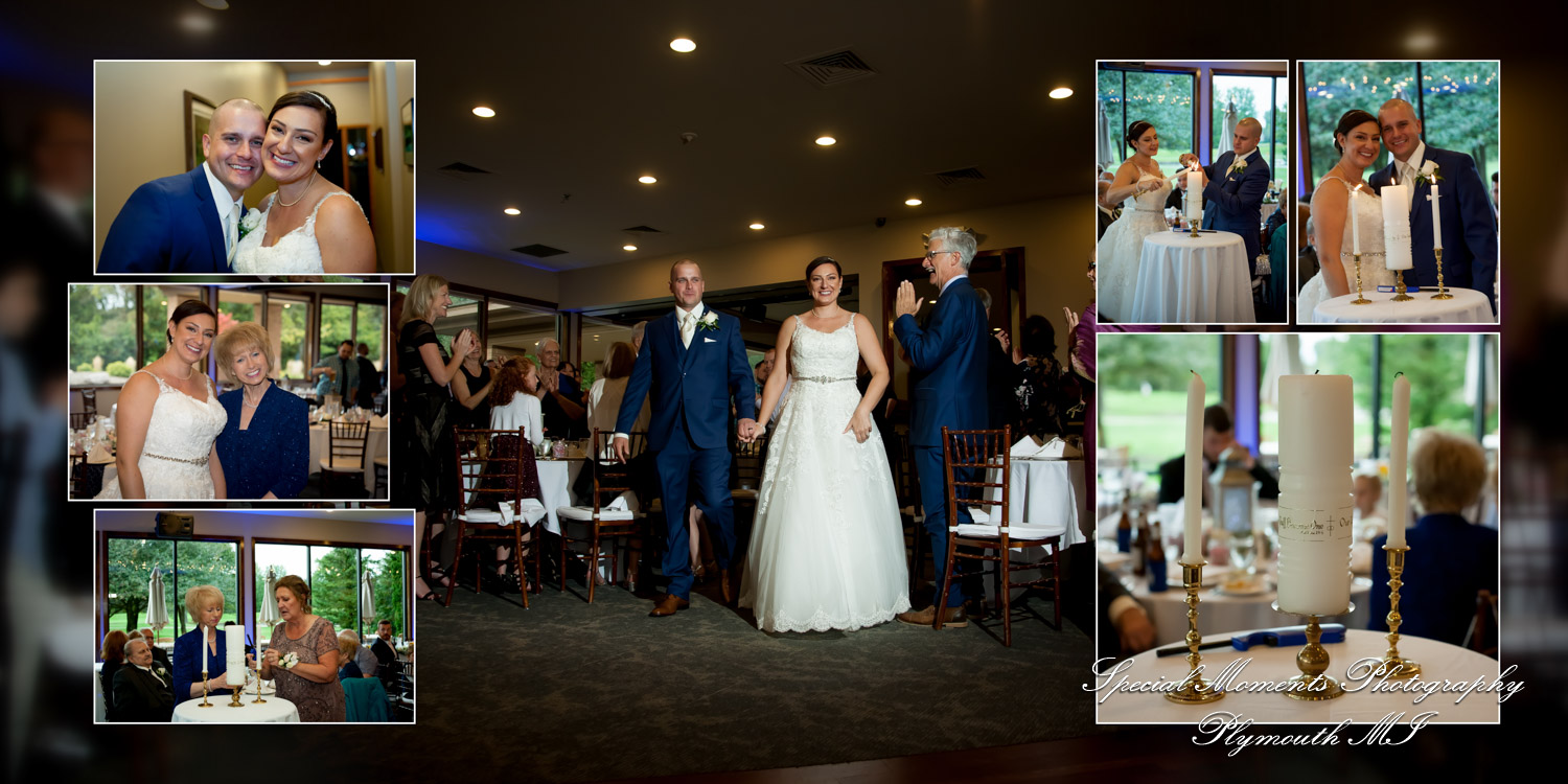 Coffee Table Design - Brian & Meg at Stonebridge Golf Club Ann Arbor MI wedding album photography