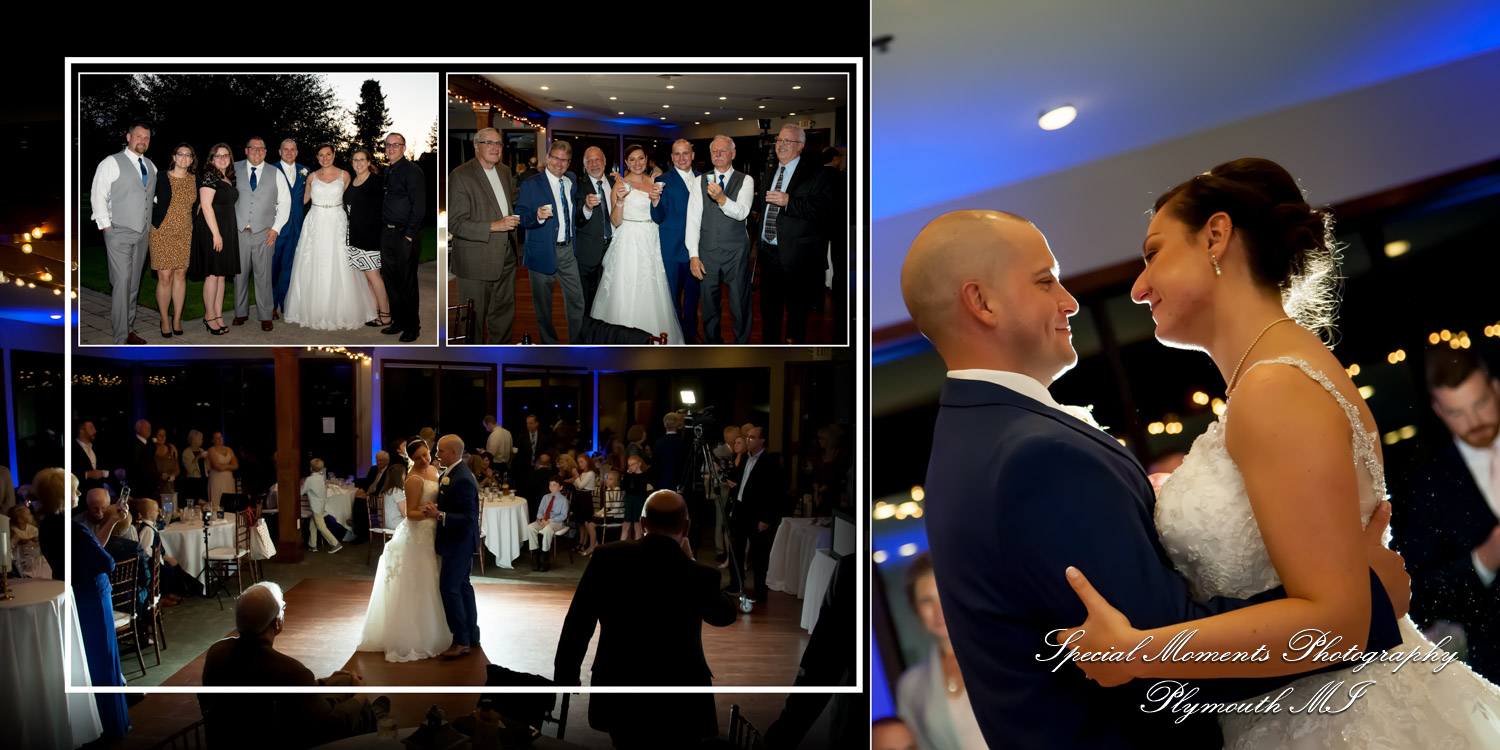 Coffee Table Design - Brian & Meg at Stonebridge Golf Club Ann Arbor MI wedding album photography