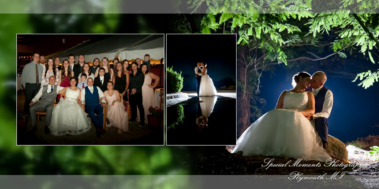Coffee Table Design - Brian & Meg at Stonebridge Golf Club Ann Arbor MI wedding album photography