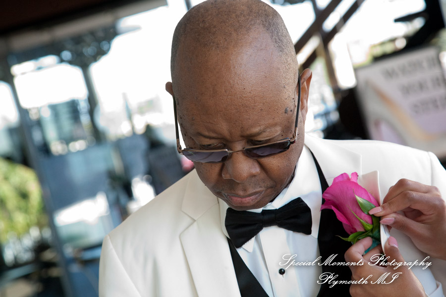 Barbara & Frederick at Roostertail Detroit MI wedding photography