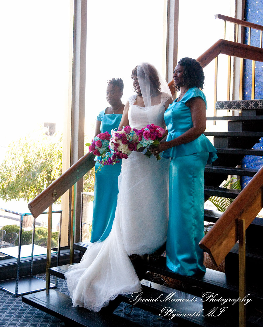 Barbara & Frederick at Roostertail Detroit MI wedding photography