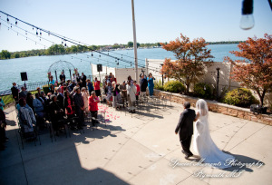 Barbara & Frederick at Roostertail Detroit MI wedding photography