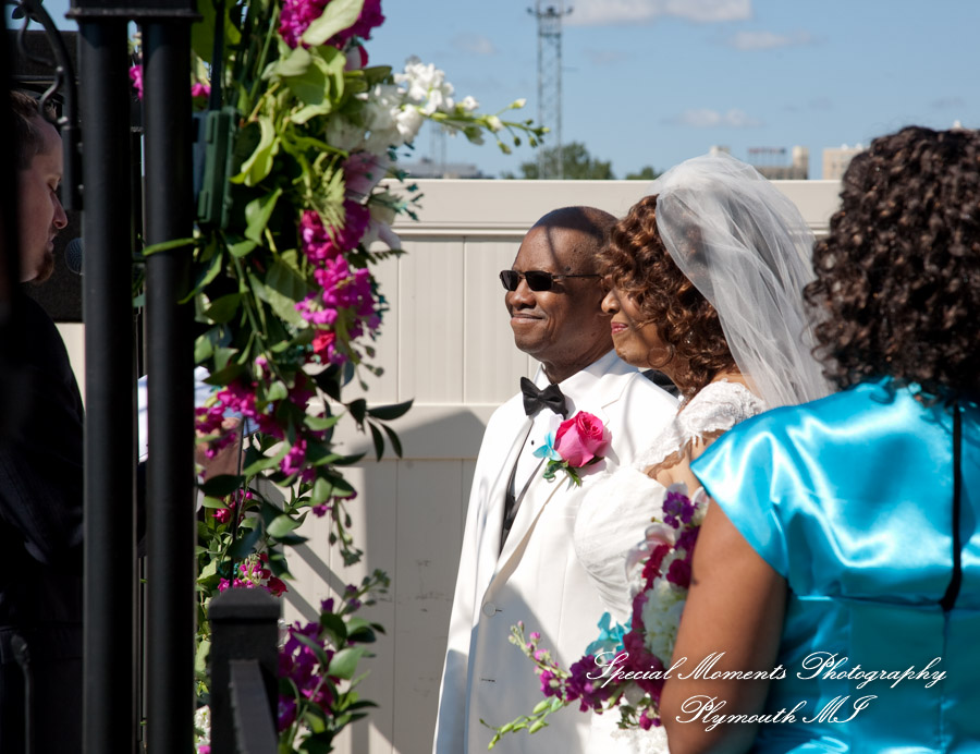 Barbara & Frederick at Roostertail Detroit MI wedding photography