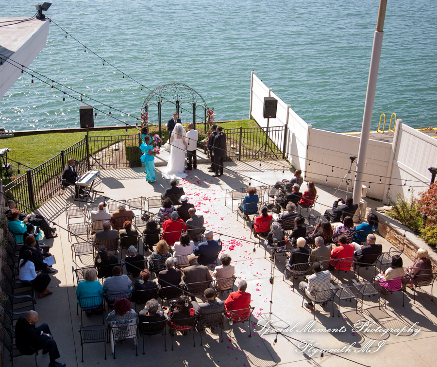 Barbara & Frederick at Roostertail Detroit MI wedding photography