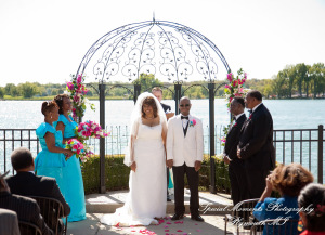 Barbara & Frederick at Roostertail Detroit MI wedding photography