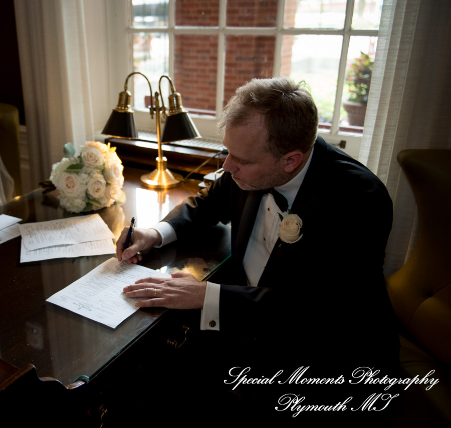 Ana & Jarrett at Dearborn Inn Lincoln Rm Dearborn MI wedding photography