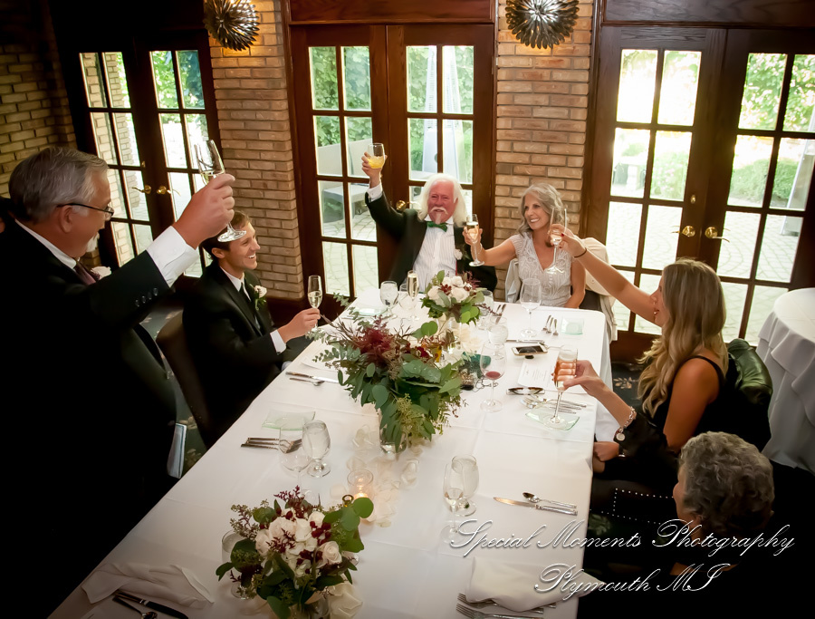 Sally & Elliott at Cafe Cortina Farmington Hills MI wedding photography