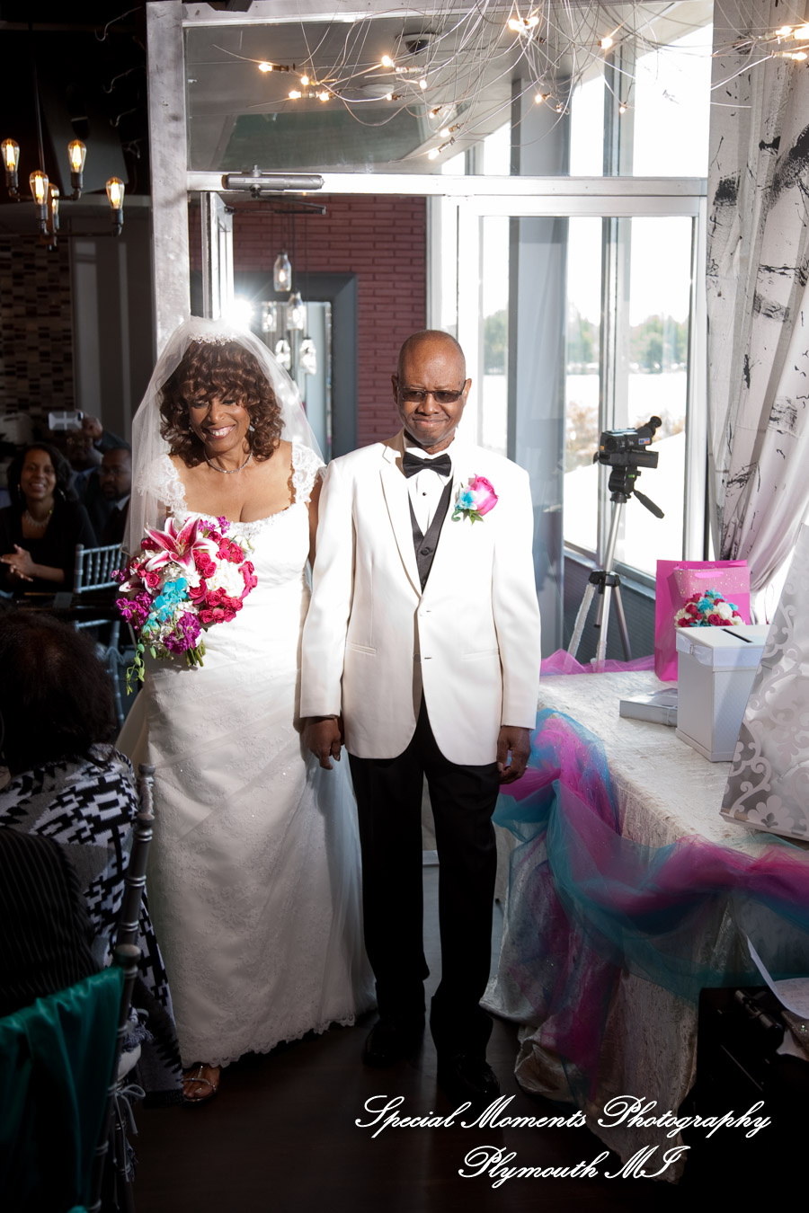 Barbara & Frederick at Roostertail Detroit MI wedding photography