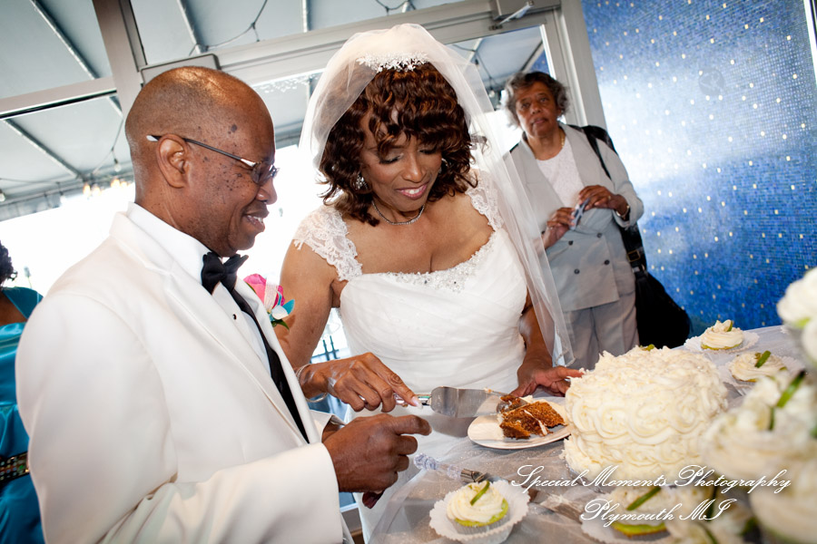 Barbara & Frederick at Roostertail Detroit MI wedding photography