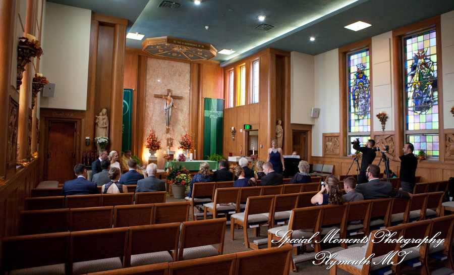 Amanda & Greg at Bon Secours Chapel GP Park MI wedding photography