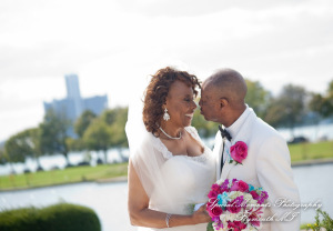 Barbara & Frederick at Roostertail Detroit MI wedding photography