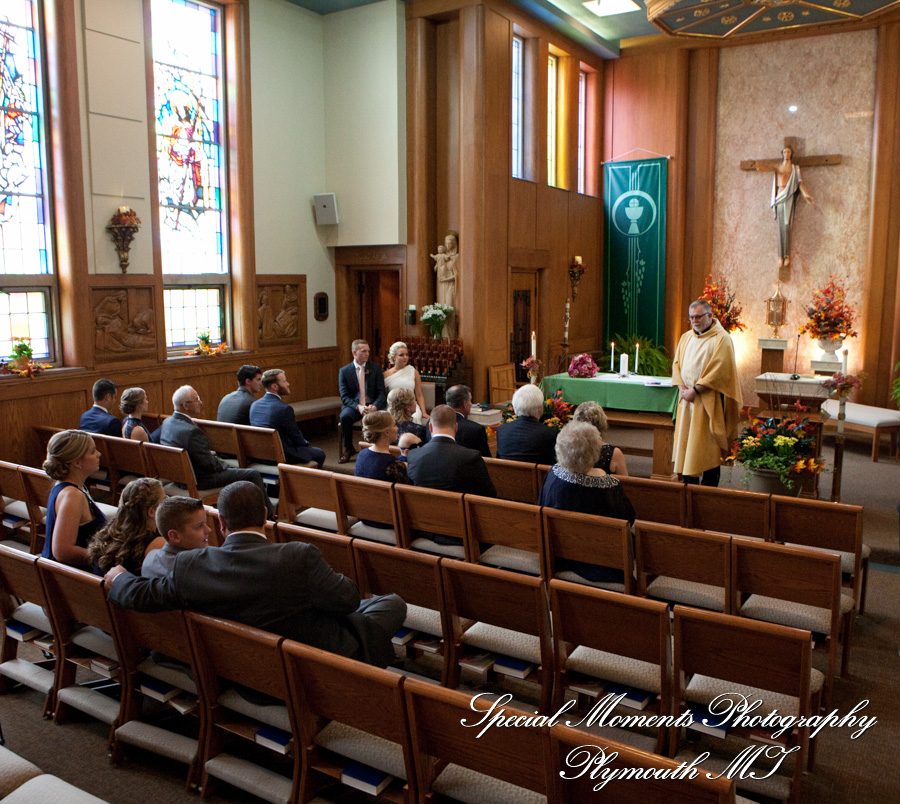 Amanda & Greg at Bon Secours Chapel GP Park MI wedding photography