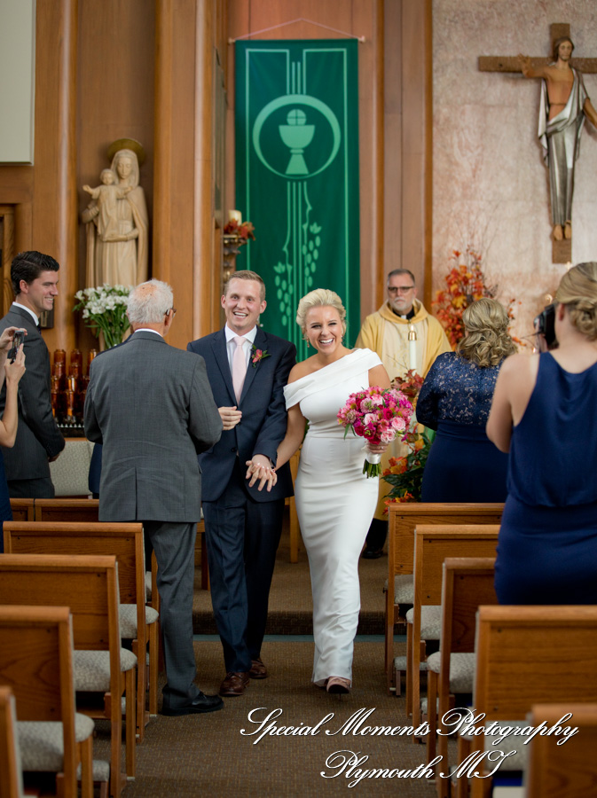 Amanda & Greg at Bon Secours Chapel GP Park MI wedding photography