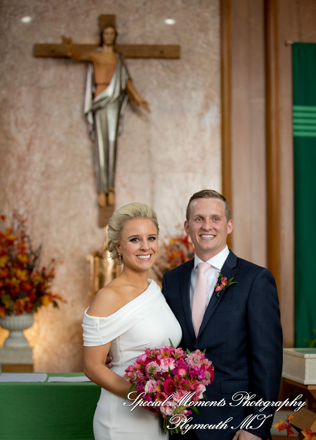 Amanda & Greg at Bon Secours Chapel GP Park MI wedding photography