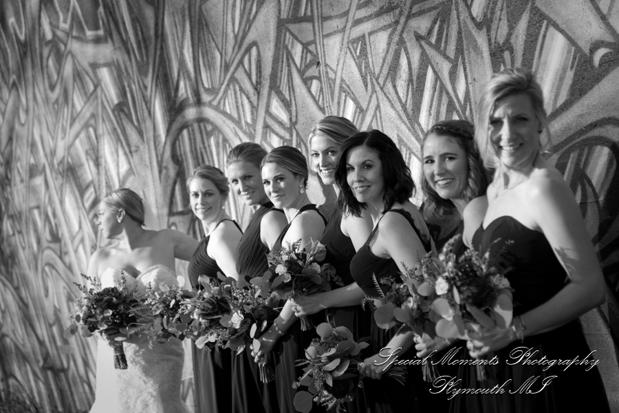 Train Station Detroit MI wedding photograph