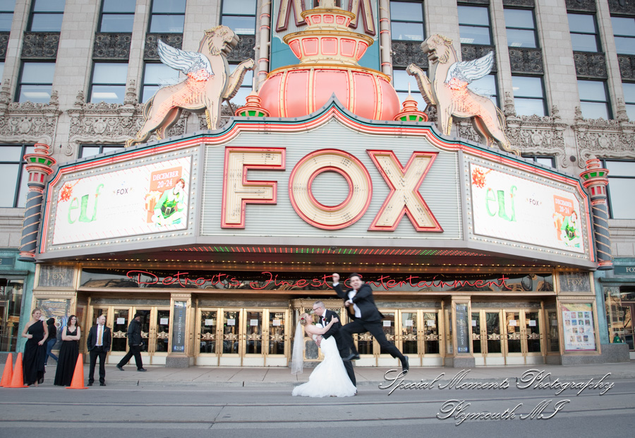 Fox Theater Detroit MI wedding photograph
