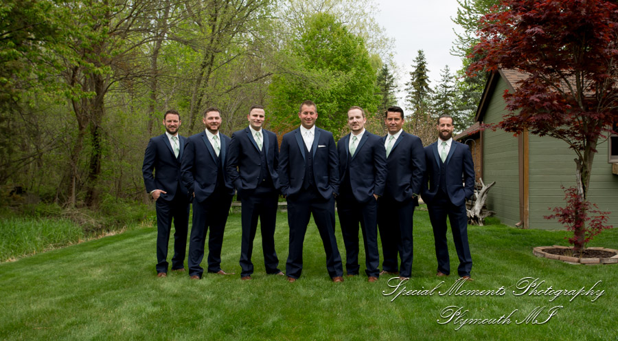 Janelle & Jay at St. Kieran Catholic Church Shelby Twp. MI wedding photograph