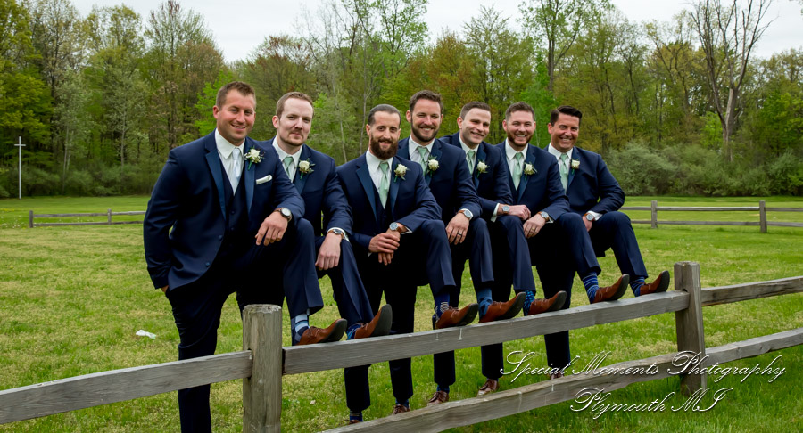 Janelle & Jay at St. Kieran Catholic Church Shelby Twp. MI wedding photograph